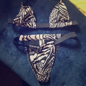 Mint Swim Animal Print 2 piece Bathing suit